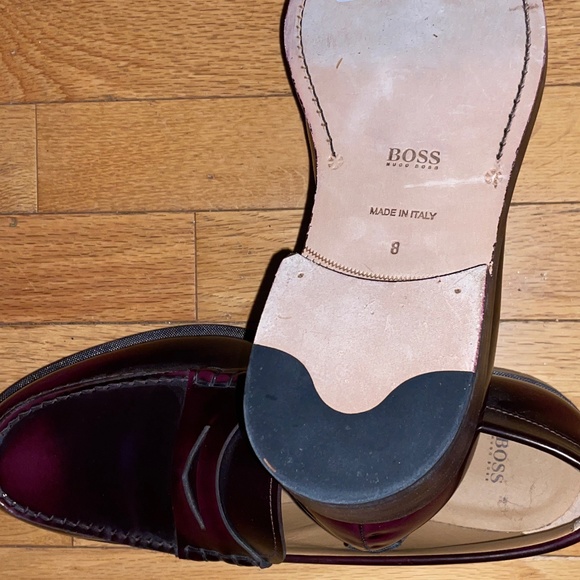 Brand New Men’s BOSS PENNY-TRIM LOAFERS IN BRUSH-OFF LEATHER - Picture 10 of 10